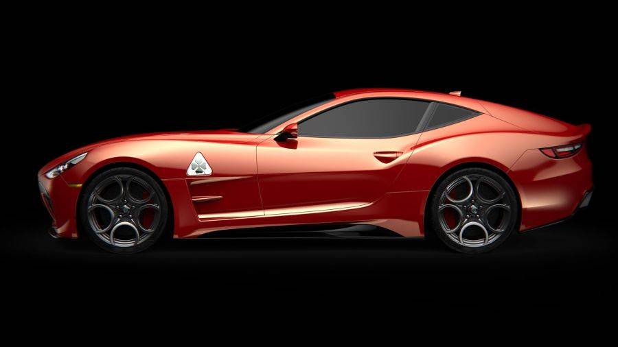 Alfa Romeo GTV 2021 Taekang Lee koncepció oldalról