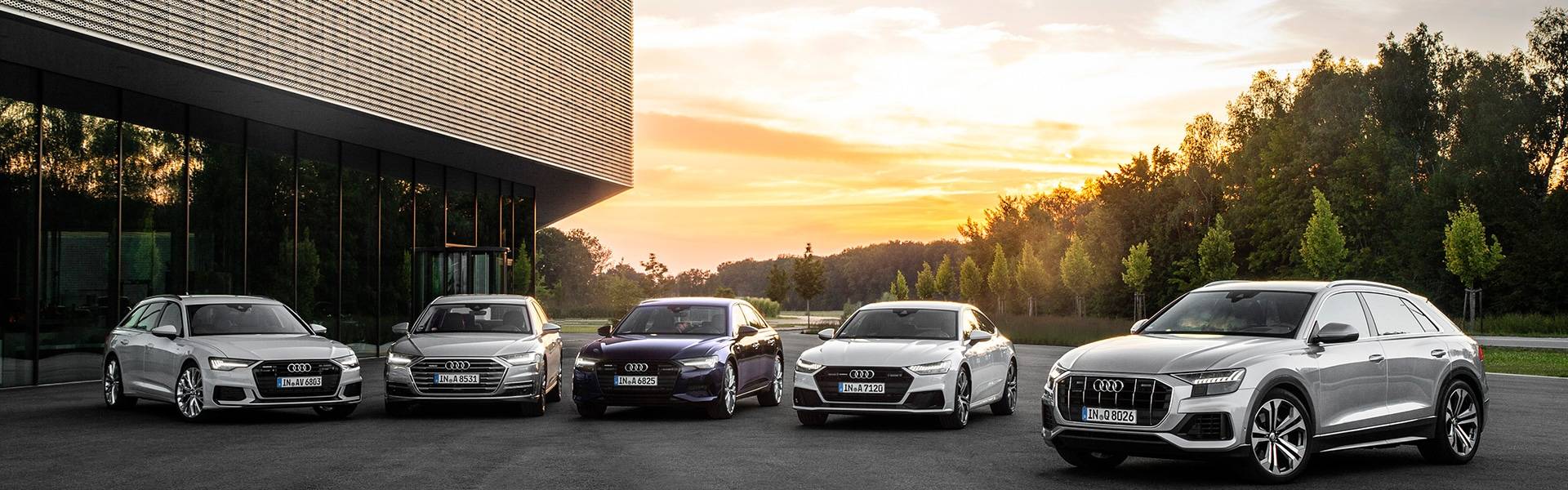 Audi modellek egymás mellett